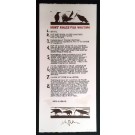 NEIL GAIMAN'S EIGHT RULES FOR WRITING SIGNED BROADSIDE 