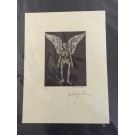 George A. Walker Limited Edition Murder Mysteries Engraving Print - Hand Signed by Neil Gaiman and George A. Walker
